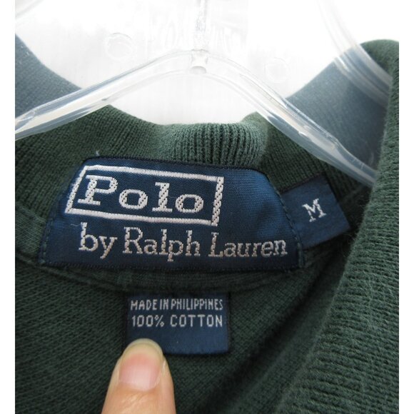Ralph Lauren Polo Shirt Medium RLPC Crest 2 Pullover Preppy Collared - Picture 9 of 10